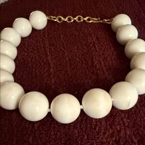 Elegant White Beaded Necklace